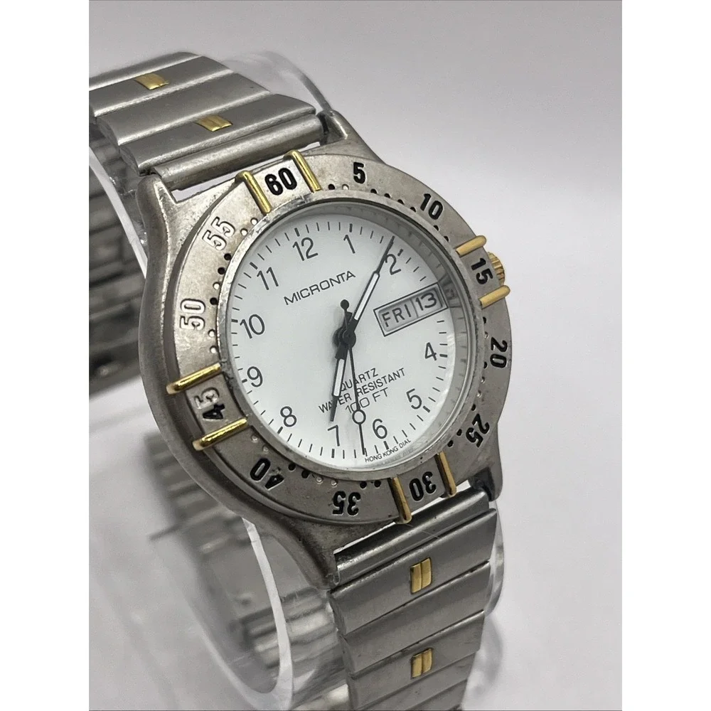 Vintage Micronta for Radio Shack Men's‎ Quartz Watch 37mm Case- New Battery
